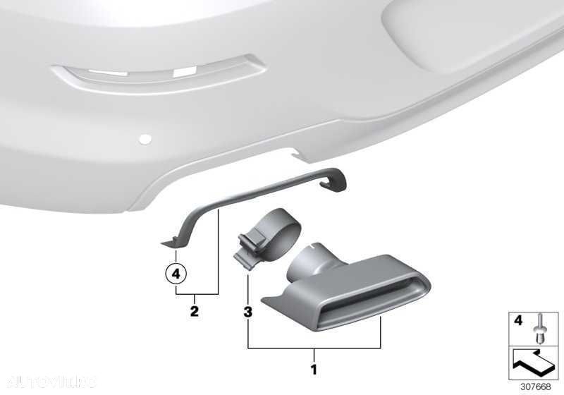 Esapament Ornament Toba Tips Evacuare BMW F10 F11 F12 F13 550 650  CALITATE PREMIUM ⭐️⭐️⭐️⭐️⭐️ - 8