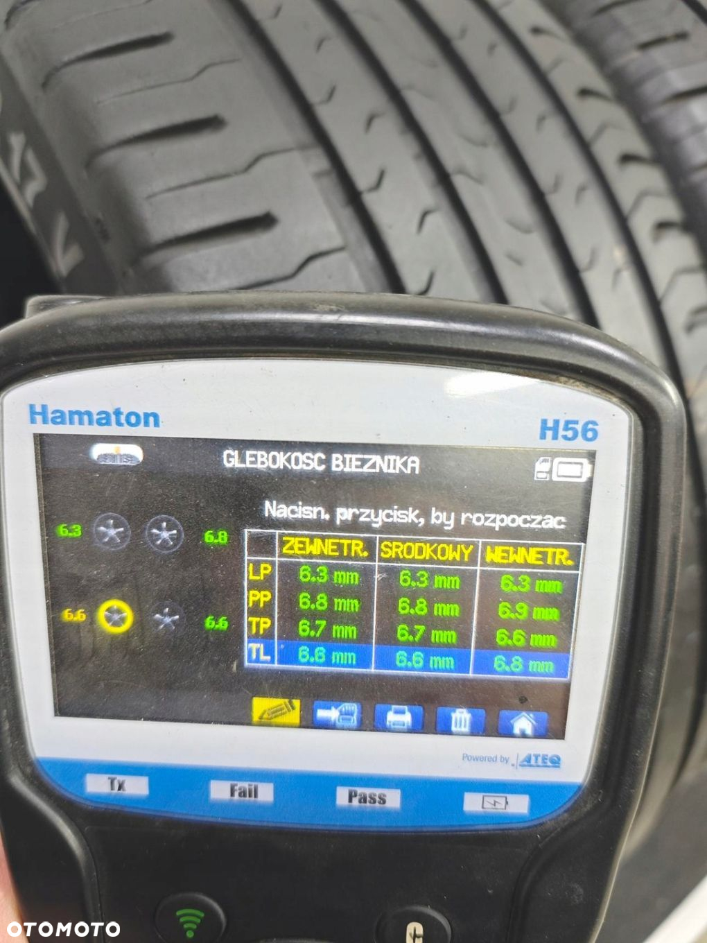 215/45R17 continental opony letnie 6,5mm 50743 - 10