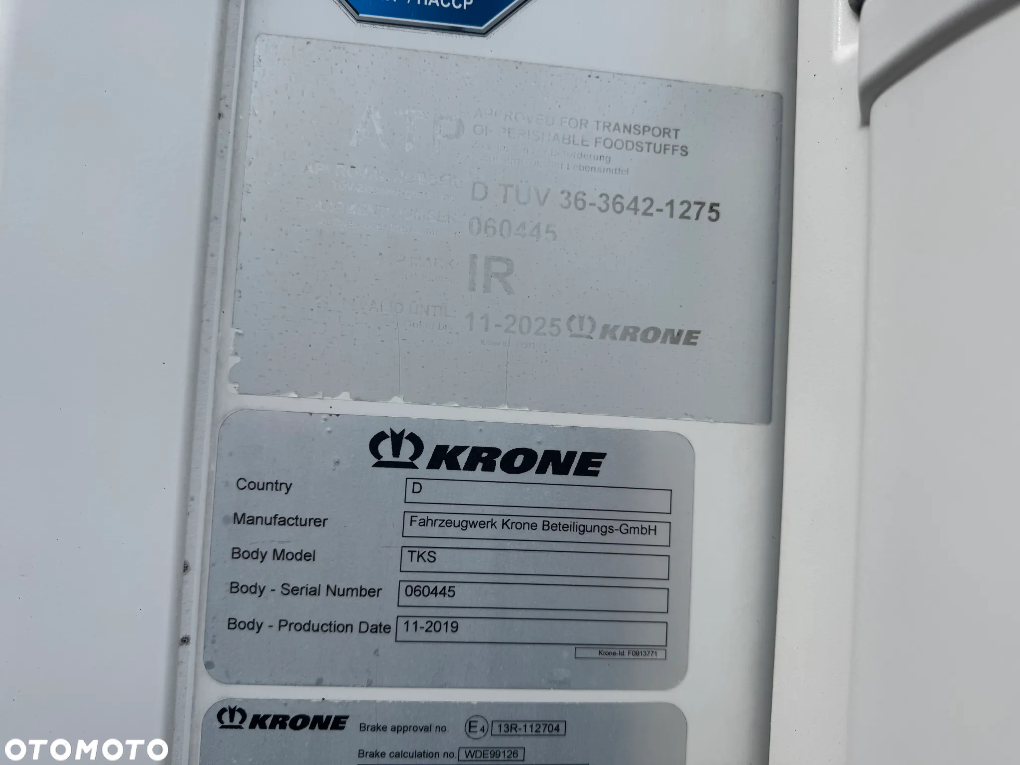 Krone Chłodnia ,Doppelstock , Carrier Vector 1550 - 37