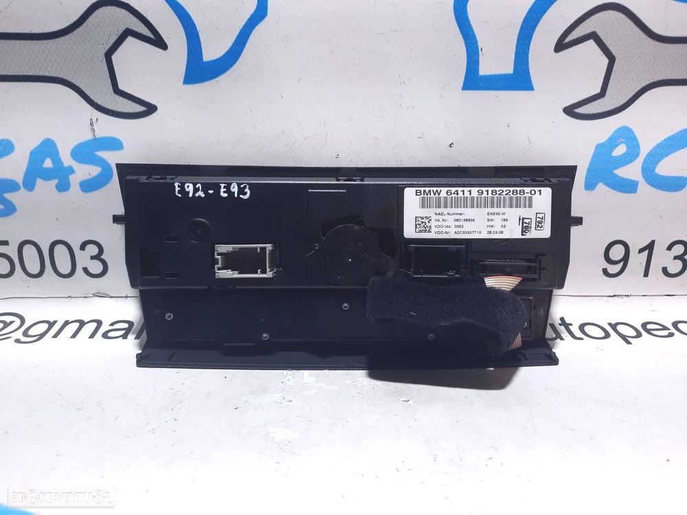 DISPLAY SOFAGEM COMANDO CONTROLO CHAUFFAGE AR CONDICIONADO AC CLIMATRONIC  BMW SERIE 3 E90 E91 SERIE 1 E82 E83 E87 - 4