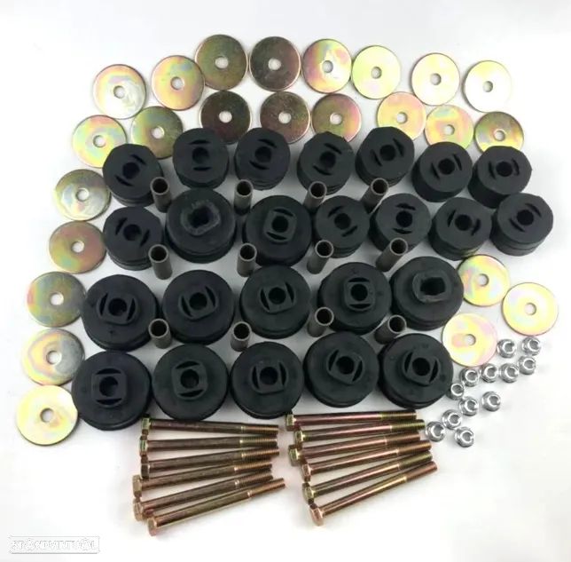 Kit completo de apoios suportes de cabine Mitsubishi Pajero MK1 MK2 MB275630 - 1