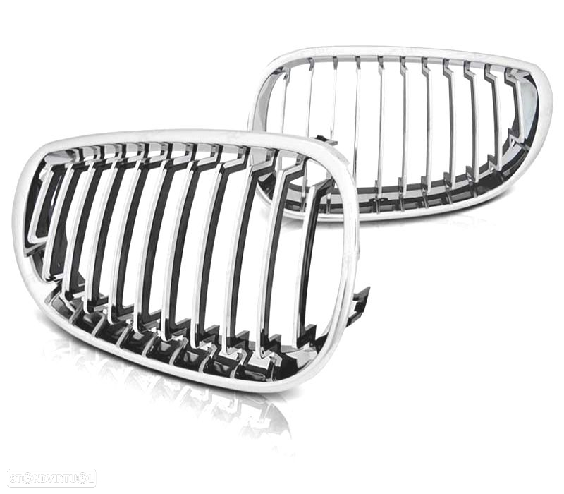 GRELHAS FRONTAIS BMW E60 E61 03-10 CROMADO - 3