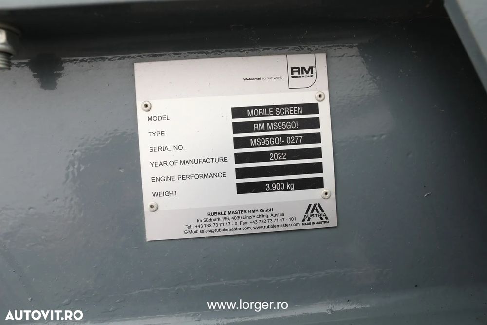 Rubbel master RM90GO! cu instalatie Mobila de sortare RM MS95GO - 19
