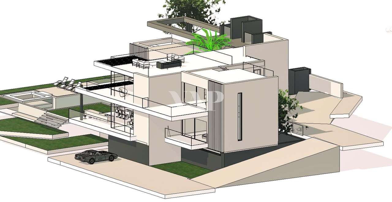 Em construção - Villa Contemporânea de Luxo 4+1 quartos com Vista para - Grande imagem: 4/10