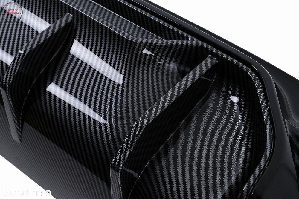 Difuzor Bara Spate BMW Seria 5 G30 G31 (2017-2024) M5 Design Negru Lucios cu Inser- livrare gratuita - 5