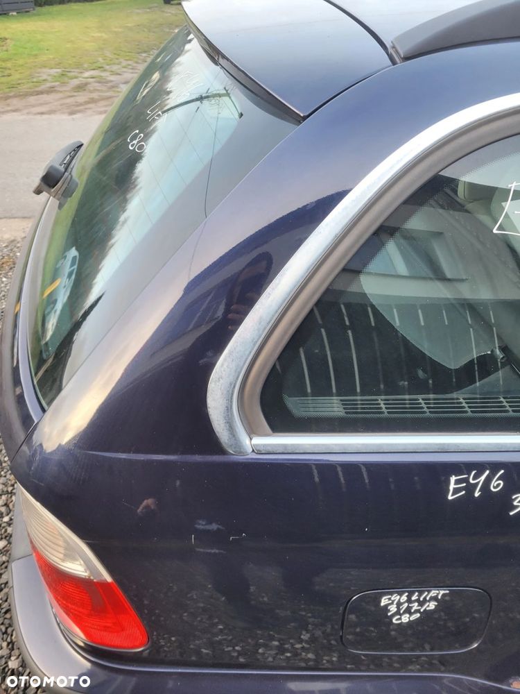 ĆWIARTKA PRAWY TYŁ TYLNA BMW E46 KOMBI LIFT 317 ORIENTBLAU C80 - 2