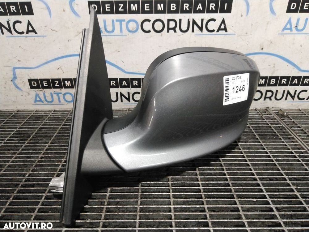 Oglinda stanga BMW X3 F25 2010 - 2014 4 Usi GRI (1246) Rabatabile - 1
