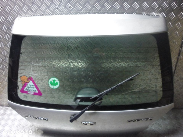 Daewoo matiz klapa pokrywa bagażnika srebrna