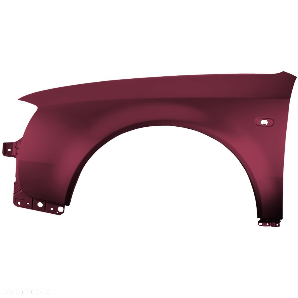 BLU Błotnik AUDI A6 C5 LZ3N lewy czerwony 97-01 przód RubyRot - 2