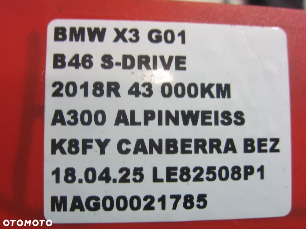 BMW X3 G01 ZWROTNICA TYLNA PRAWA WAHACZ 6871030 33306871028 ZAWIESZENIE - 13