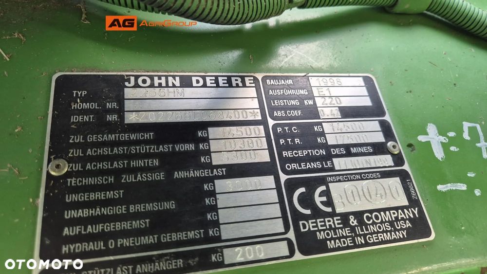 John Deere 2266 HillMaster 1998R - 15