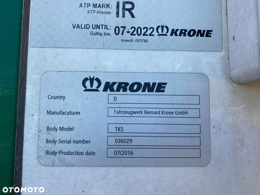 Krone SD TKS Chłodnia 3 osiowa Agregat Carrier Vector - 20