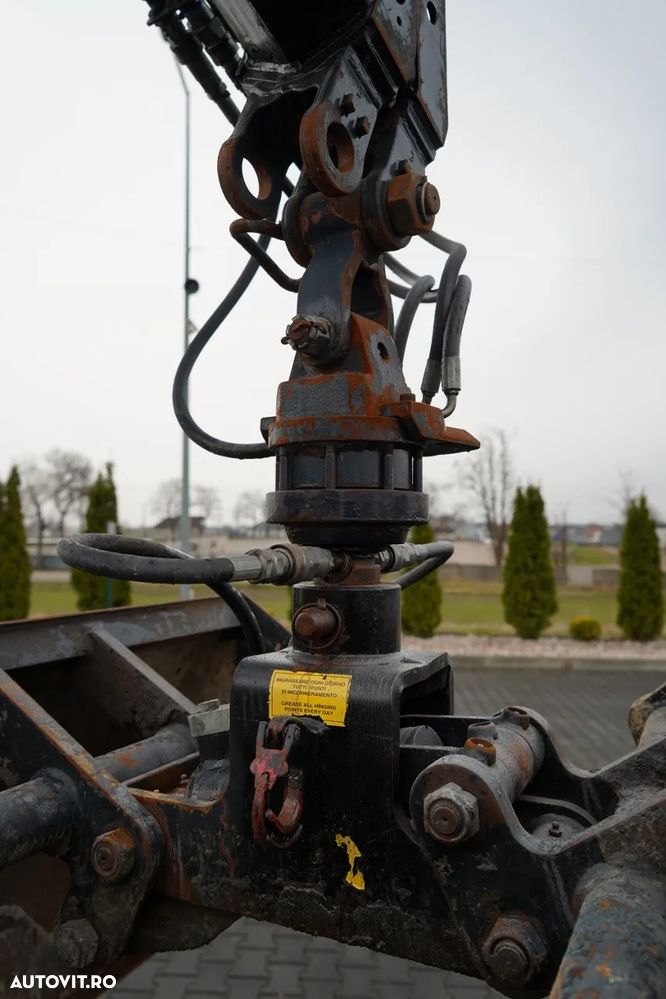 Renault C 430 / 6x4 / BASCUNĂ CU DOUĂ LATE / BASCUNĂ HIDRAULICĂ + HIAB 211 EP-3 HDS / EURO 6 / RADIOCOMANDĂ / ROTATOARE / CUPĂ - 13