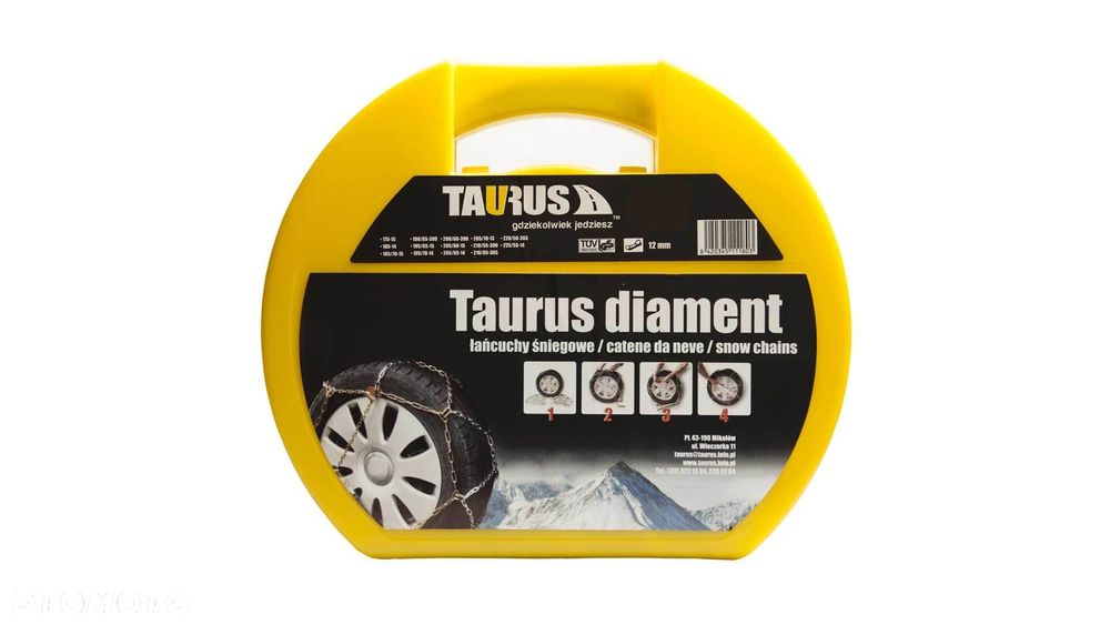 ŁAŃCUCHY ŚNIEGOWE TAURUS 12mm 90 205/55r16 205/65r15 215/60r15 205/50r17 215/45r17 - 3