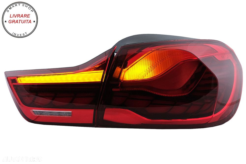 Stopuri OLED BMW Seria 4 F32 F33 F36 M4 F82 F83 (2013-03.2019) Rosu cu Semnal Dina- livrare gratuita - 8