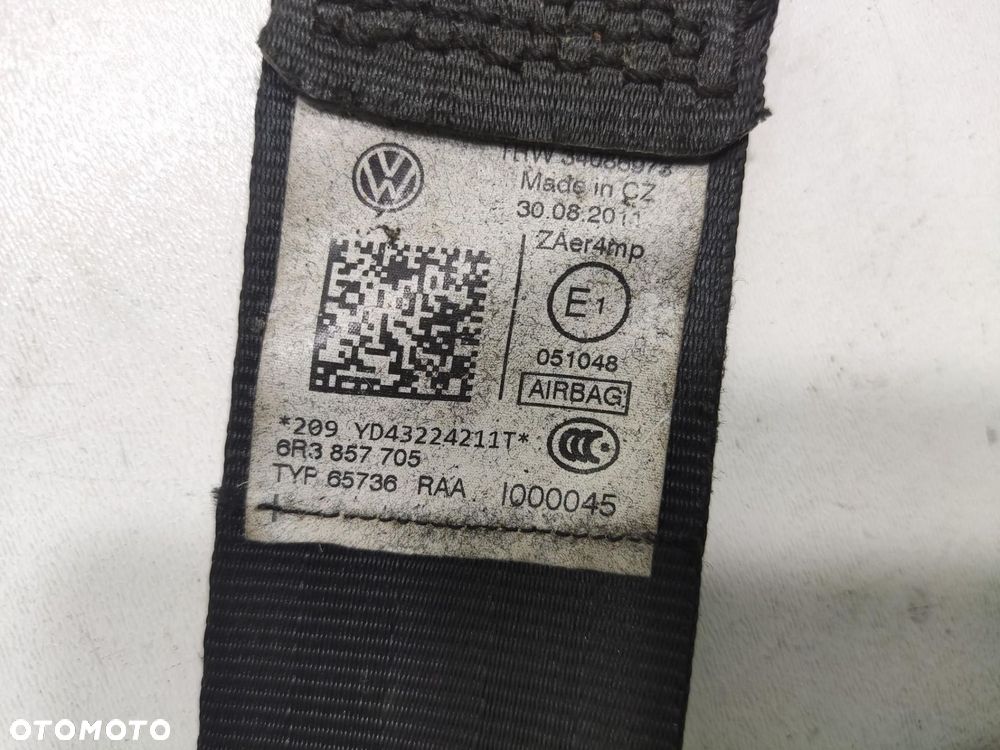 PODUSZKA PODUSZKI AIR-BAG PASY SENSOR VOLKSWAGEN POLO V 6R 2009-2013 - 11