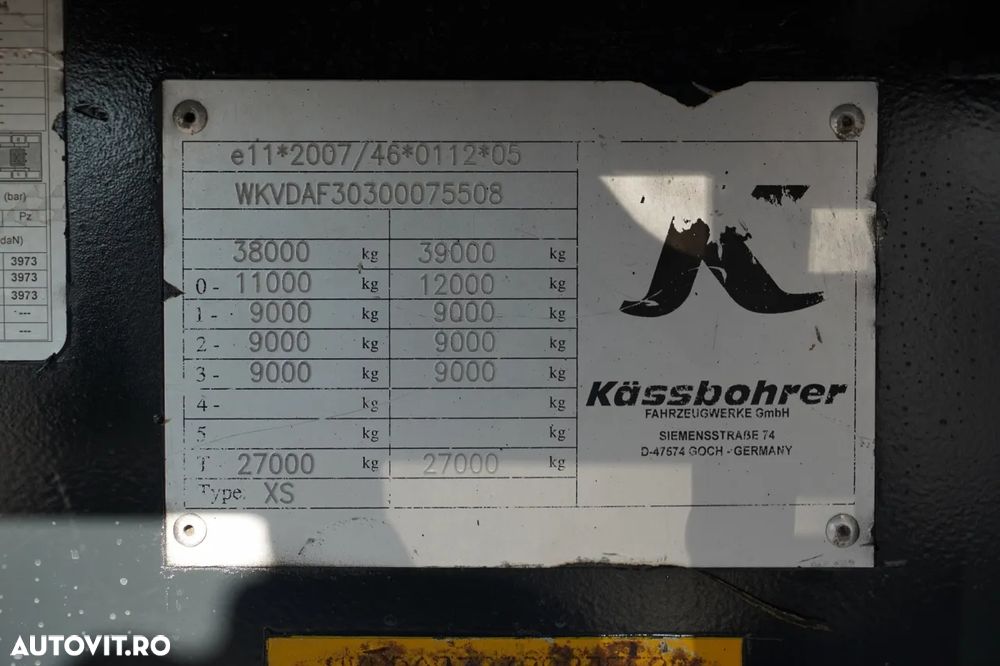 Kaessbohrer CORTINĂ KASSBOHRER / STANDARD / PODEA PUTERNICĂ DIN ȘIMBĂCĂ - 26