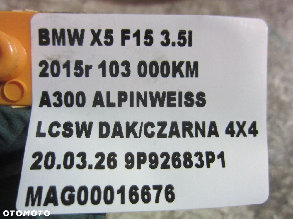 BMW X5 F15 F16 35I 306KM N55B30 N55 MISA OLEJOWA MISKA 11137635651 7635651 - 9
