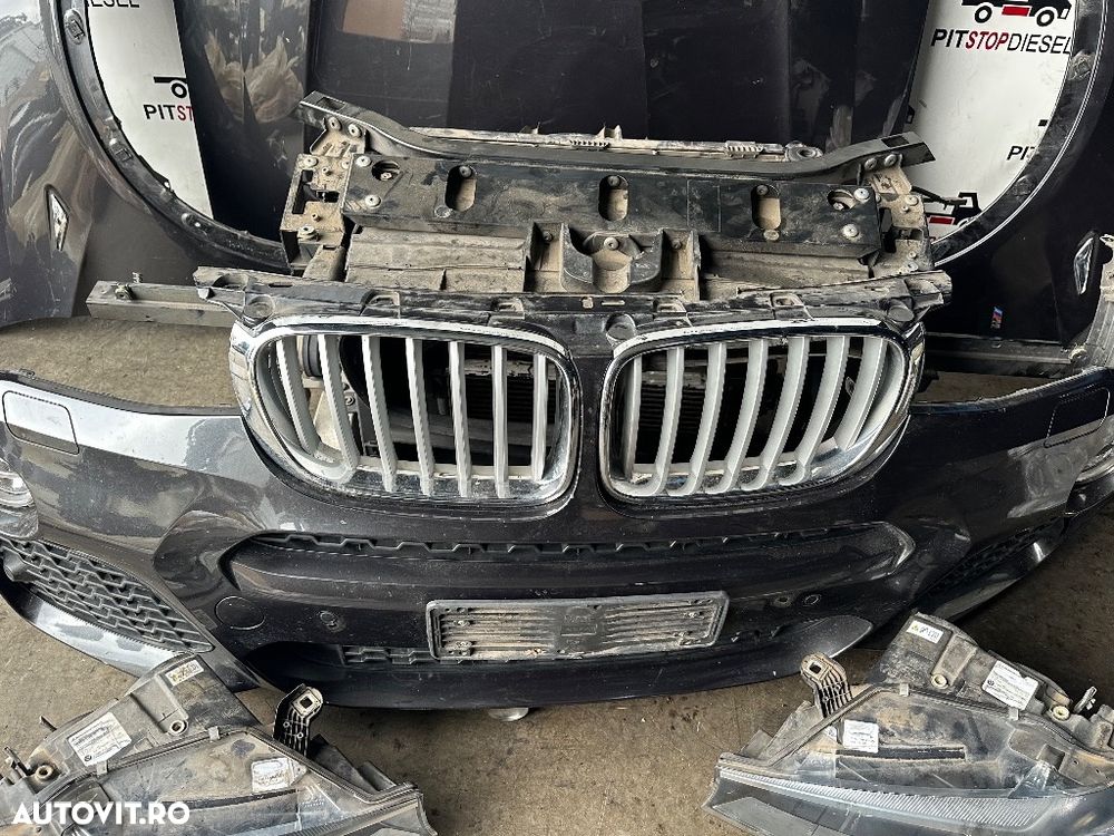 Fata completa BMW X4 (F26) 2014 2015 2016 2017 2018 bara fata 4 senzori faruri capota trager radiator aripi - 7