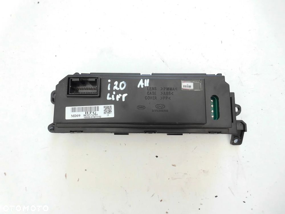 PANEL WYŚWIETLACZ RADIA ZEGARA HYUNDAI I20 LIFT ORYGINAŁ - 4