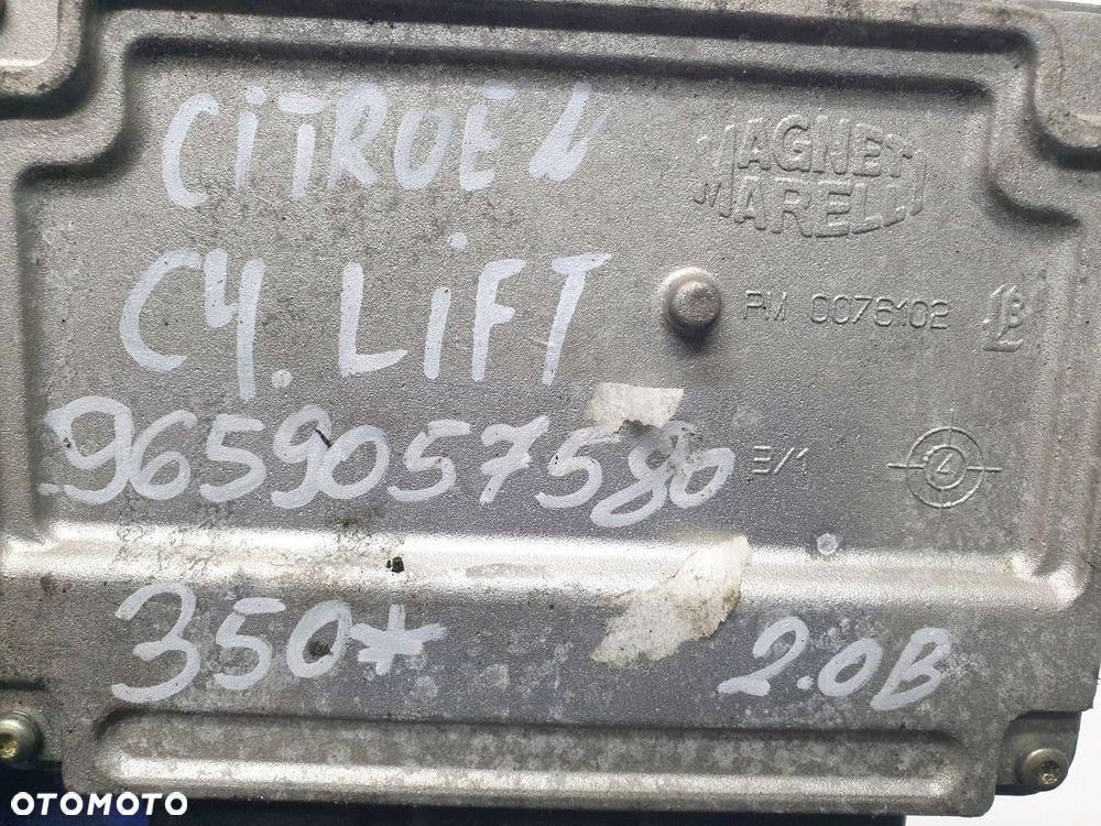 STEROWNIK KOMPUTER SILNIKA CITROEN C4 LIFT 2.0 BENZYNA 9659057580 - 5