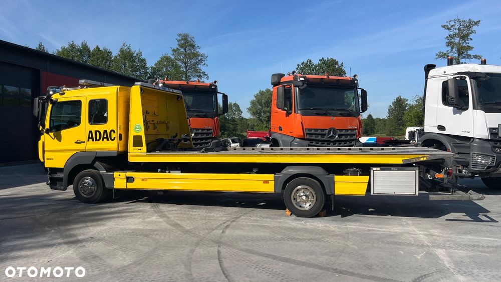 Mercedes-Benz Atego 1224 Pomoc Drogowa Podwójna Kabina Stalowa Platforma Ocynkowana Zjeżdżana Podnośnik Magoot Auto Pomoc Holownik Laweta - 10