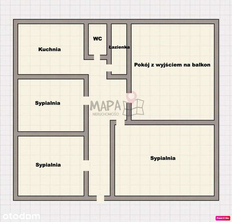 Mieszkanie na sprzedaż, 4 pokoje, 64 m², Szczecin