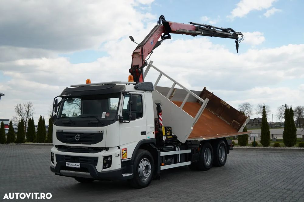 Volvo FMX 370 / 6X4 / TIPPER + FASSI F165XP HDS / MAX. CAPACITATE DE RIDICARE 5200 KG / COMANDĂ RADIO / HAYON LATERAL HIDRAULIC - 7