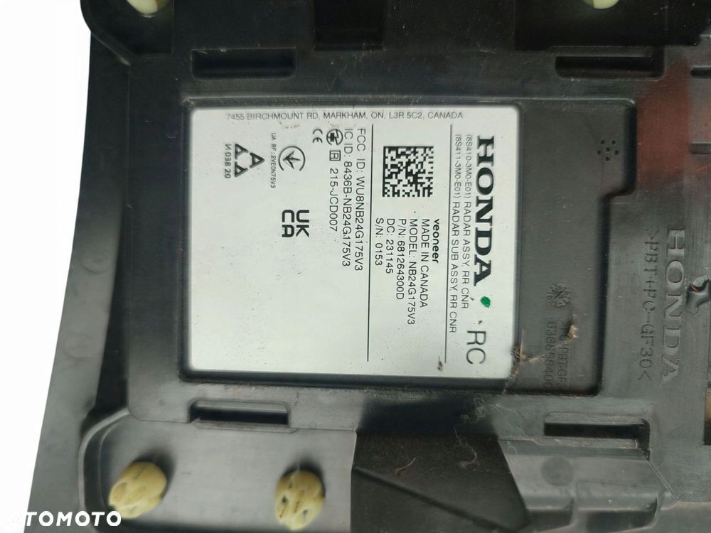 RADAR PRAWY TYŁ HONDA HR-V III (2021-2024) 1.5 i-MMD 131KM NB24G175V3 - 2