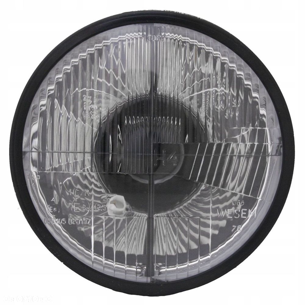 Reflektor Lampa Przód Czarny Krzyż Volkswagen Transporter T3 1979-1992 L=R - 1