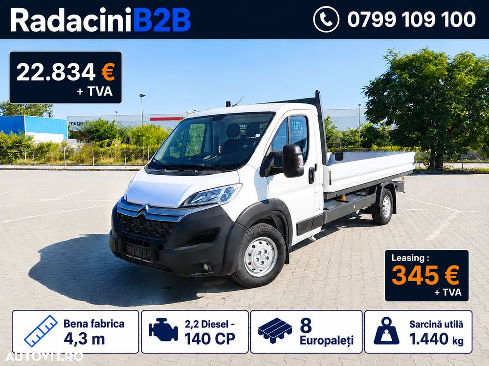 Citroën Jumper bena Scattolini fabrica 4.3M | 1.440 KG | 140 CP | STOC - 1