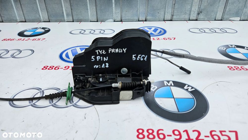 BMW 5 E60 E61 Zamek drzwi tył prawy Zamek tylny prawy 7167076 - 2