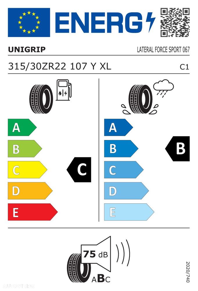 315/30 R22 107Y XL UNIGRIP (Gripmax) Anvelope noi vara protectie janta - 2