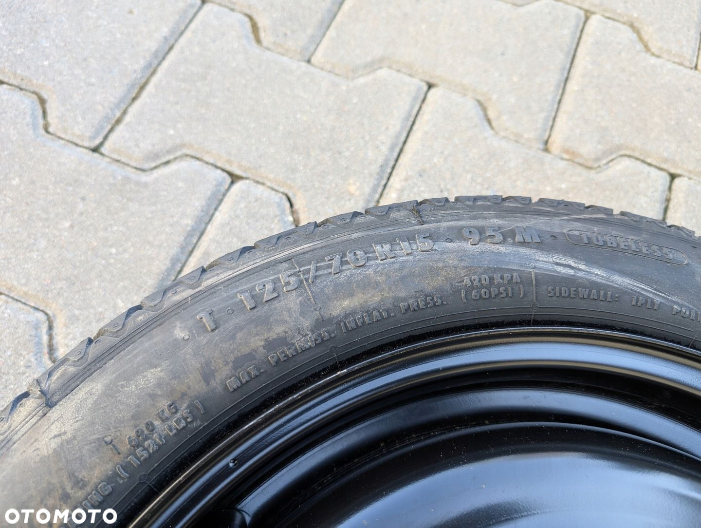 KOŁO DOJAZDOWE ZAPASOWE 15 PEUGEOT 108 2014-2022 4X100 4J ET39 - 4