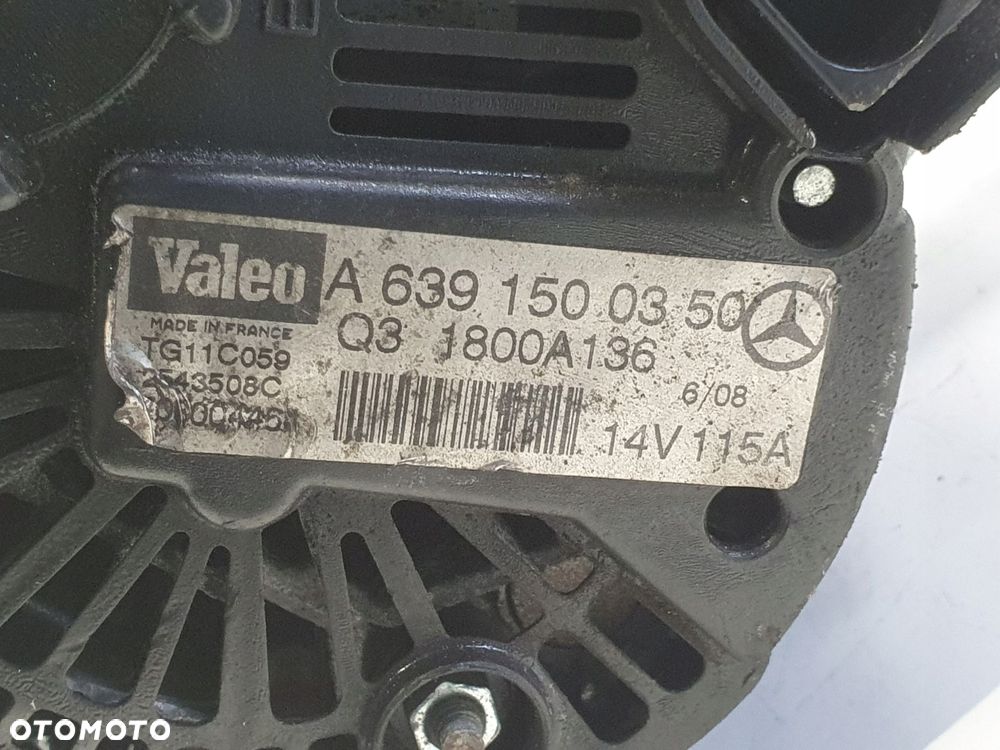 ALTERNATOR Mitsubishi Colt VI 1.5 DID _ valeo A6391500350 115A - 2
