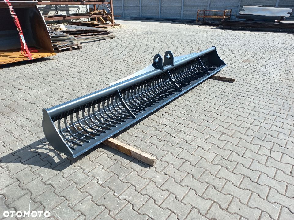 Łyżka przesiewowa 400cm 4m do czyszczenia zbiorników wodnych, ażurowa przesiewająca JCB JS130 - 2