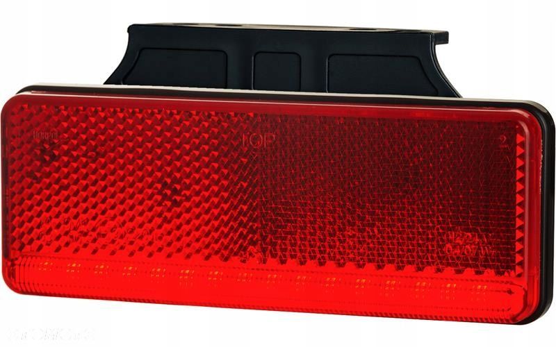 lampa obrysowa led z wieszakiem czerwona 12/24v - 1