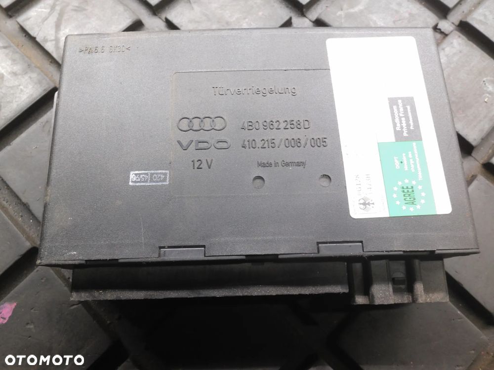 MODUŁ KOMFORTU AUDI A6 C5 4B0962258D POSIADAM 2 SZT - 3