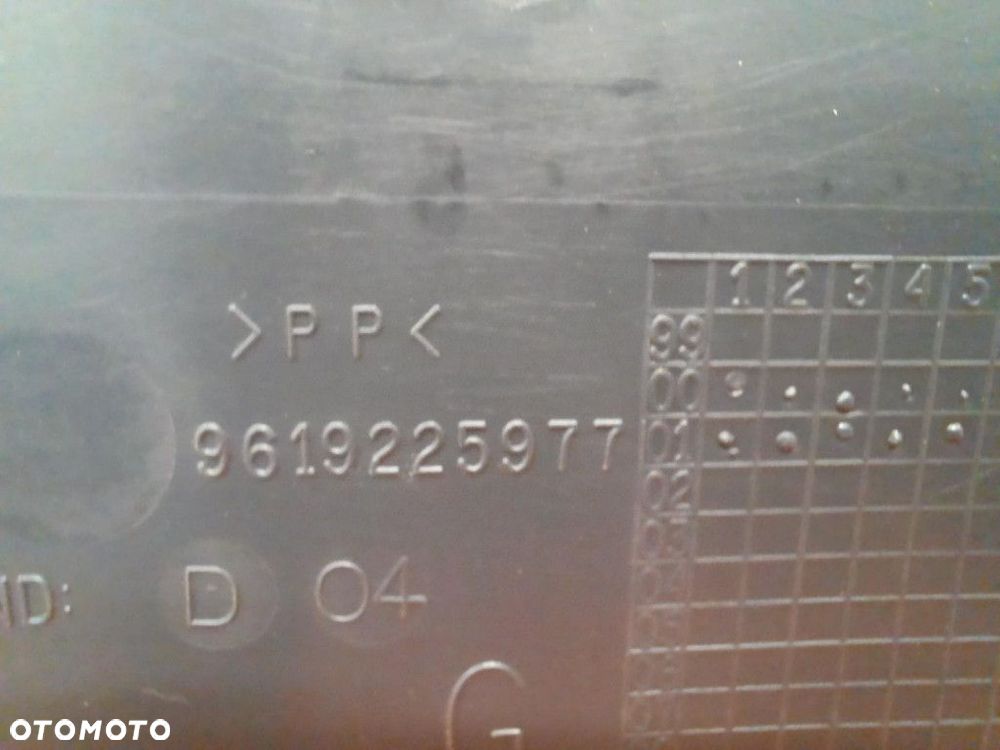 PEUGEOT PARTNER I 96-02 BOCZEK TAPICERKA DRZWI PRZÓD LEWA 9619225977 - 7