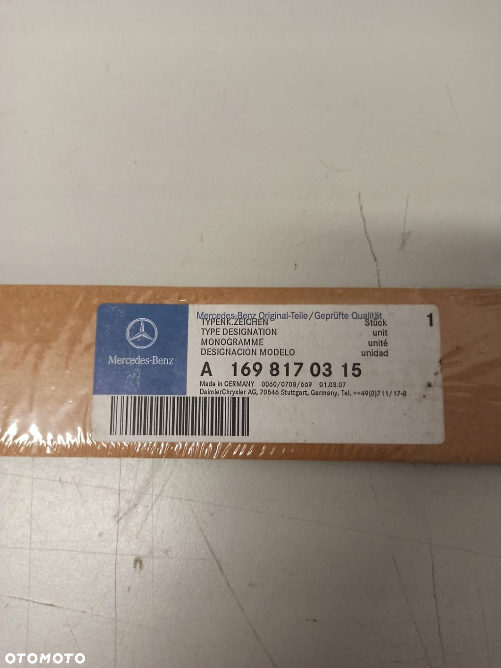 EMBLEMAT NAPIS ZNACZEK A150 MERCEDES A Klasa W169 A1698170315 - 2