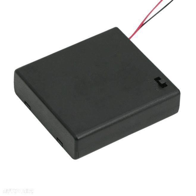 Suport baterie tip AA, 4 buc. (baterie creion), cu fir conexiune 12cm, 69x65mm - 1