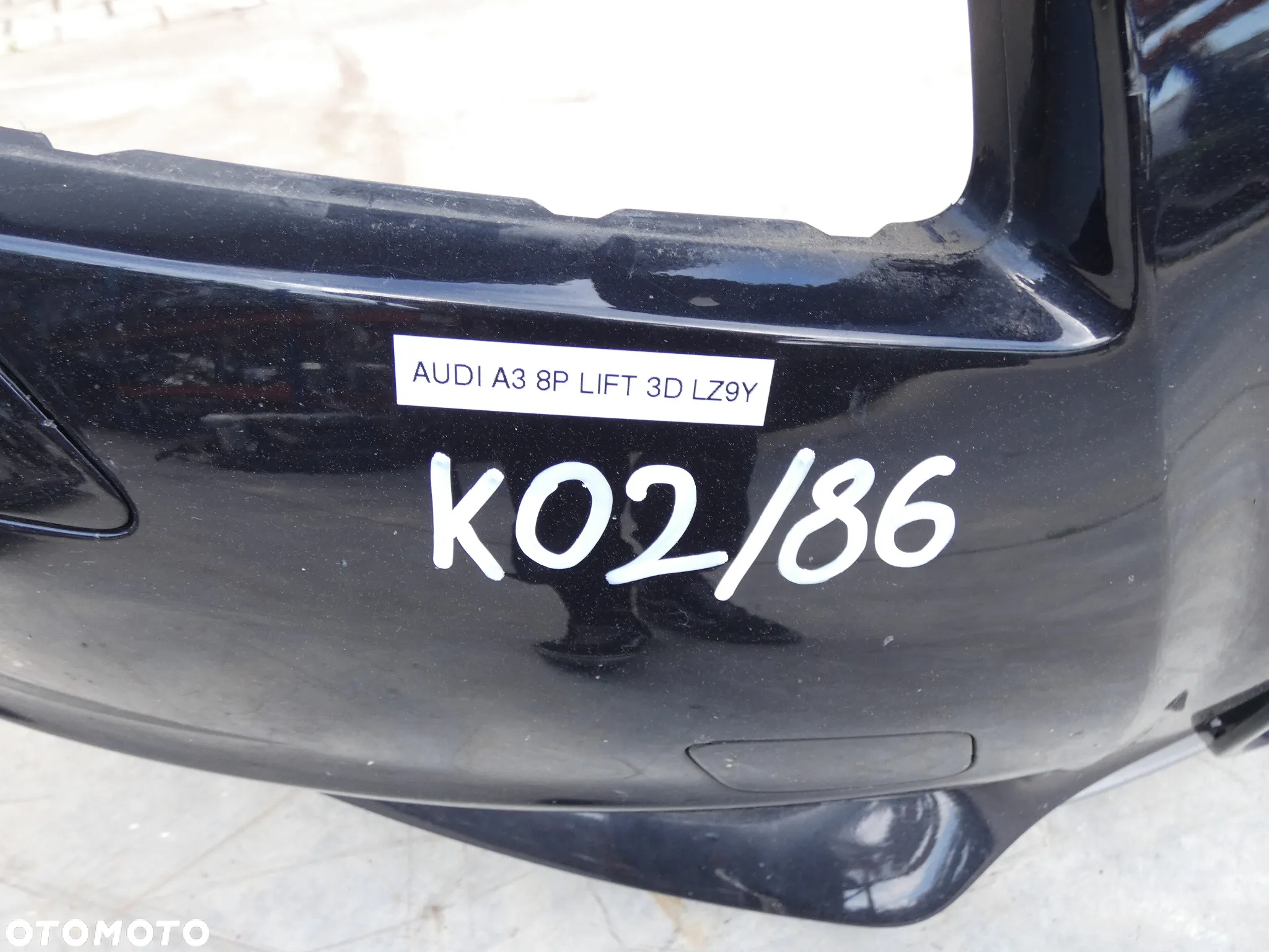 AUDI A3 8P LIFT S-LINE ZDERZAK PRZÓD PRZEDNI CZARNY LZ9Y GORLICE K02/86 - 22