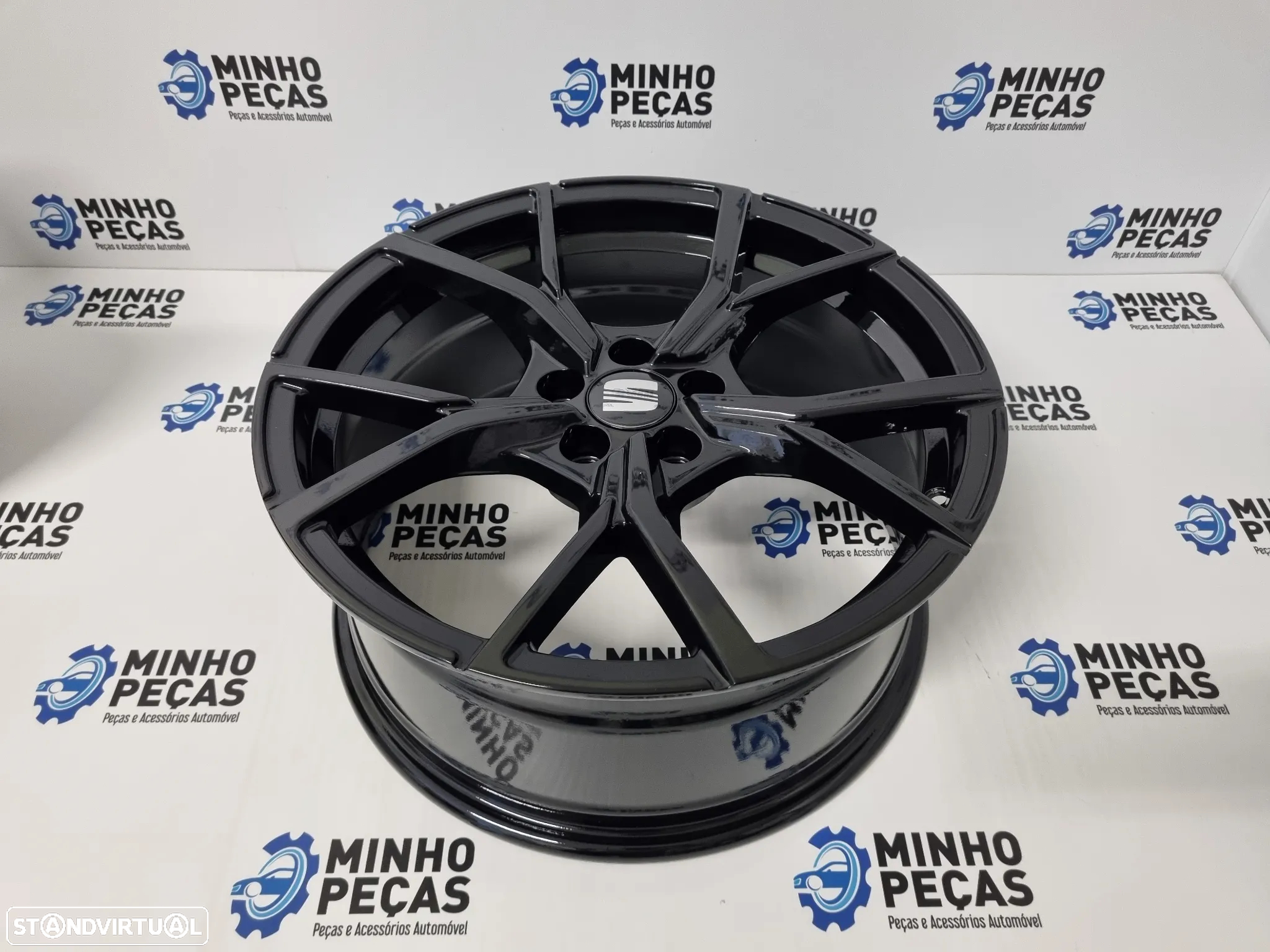 Jantes Look Seat Ibiza em 17 (5x100) Preto Brilho - 7