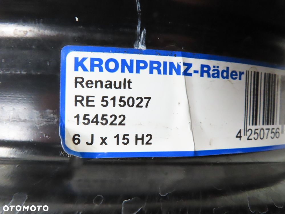 Felga stalowa 15'' Renault Clio III IV ZOE Dacia Dokker Logan 4x100 ET40 - 2