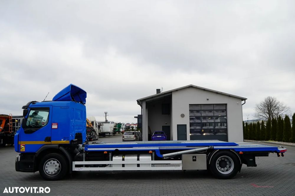 Renault D WIDE 380 DE11 / 4X2 / CAMION DE REMORCAJE 8 M / TRANSPORT AUTO / PLATFORMĂ / TROLIU / - 9