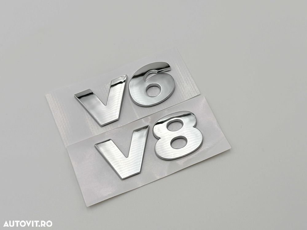 Emblema Compatibila VW V6/V8 crom - 3