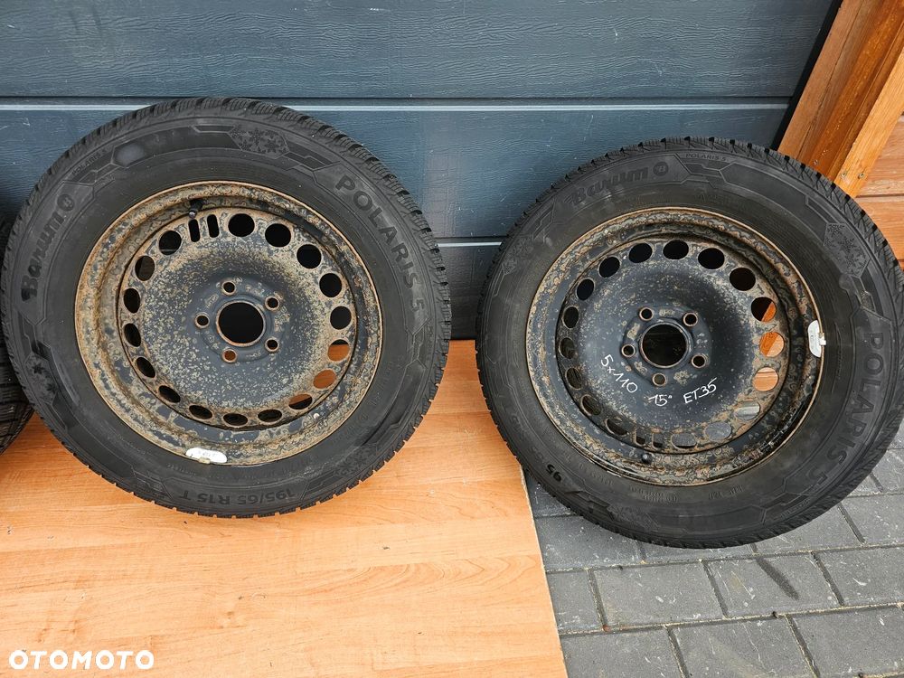 KOŁA FELGI STALOWE 15 OPONY ZIMOWE OPEL VECTRA C SIGNUM ASTRA H MERIVA B ZAFIRA A B 5x110 ET35 195/65/15 - 2