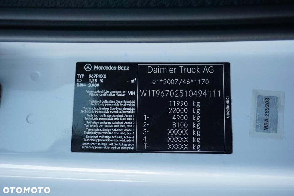 Mercedes-Benz ATEGO / 1223 / ACC / EURO 6 / CHŁODNIA + WINDA / MULTITEMPERATURA - 11