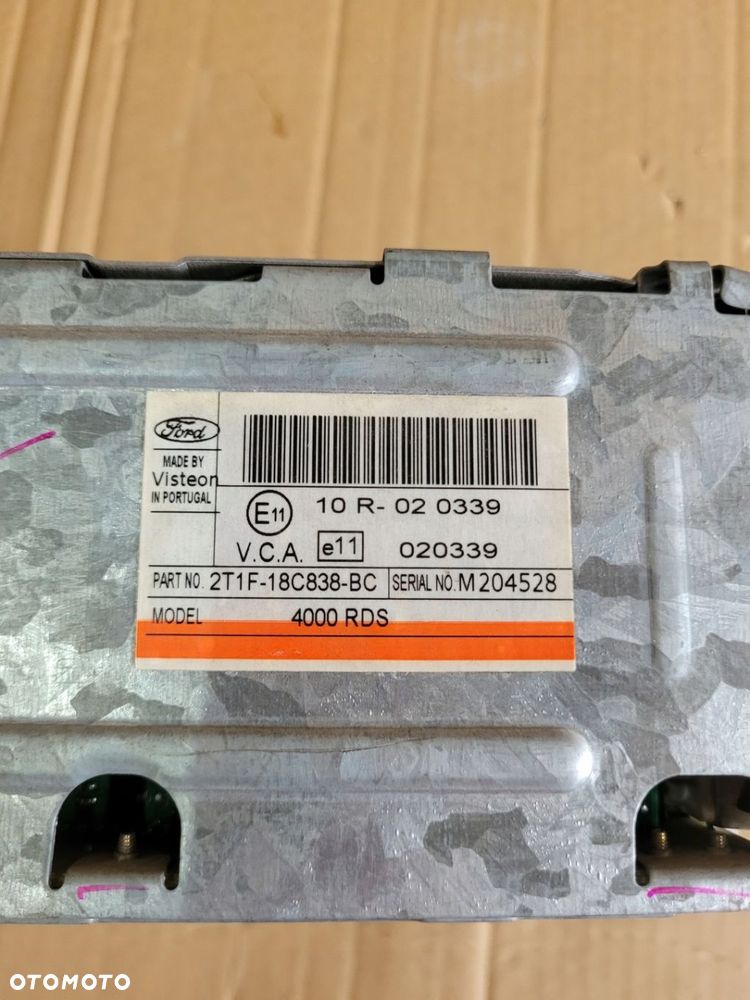 RADIO ODTWARZACZ FORD TRANSIT CONNECT I RADIO 4000 RDS - 5