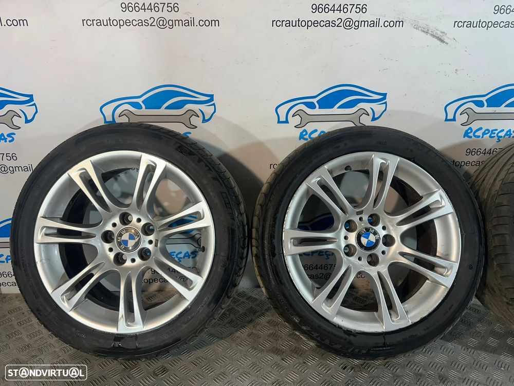 .Conjunto Jantes 18 Originais BMW Style 350M Serie 5 F10 Sedan F11 Touring 8J ET30 9J ET44 5×120 - 6